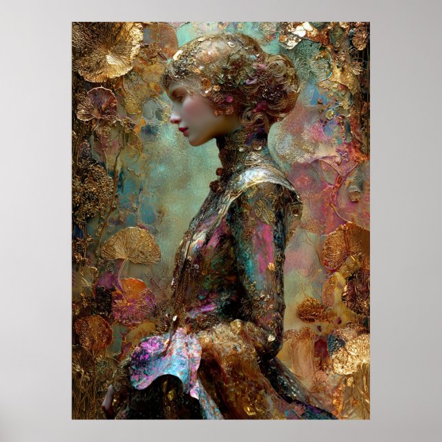 - FD2 Verzaubernde Fantasy Traumhafte Muse Irisier Poster (Vorne)