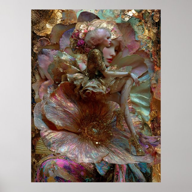- FD2 Verzaubernde Fantasy Traumhafte Muse Irisier Poster (Vorne)