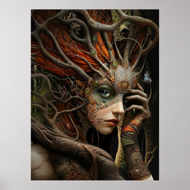 *~* FD3 42 Tree of Life Earth Mystical Poster (Vorne)