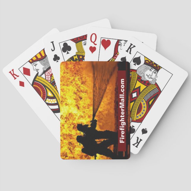 FD Feuerwehrmänner spielen Karten Spielkarten (Rückseite)