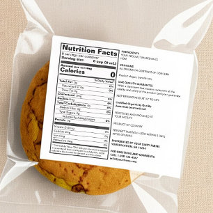 FDA-konformes Blank Custom Nutrition Food Label Alkoholflaschenetikett