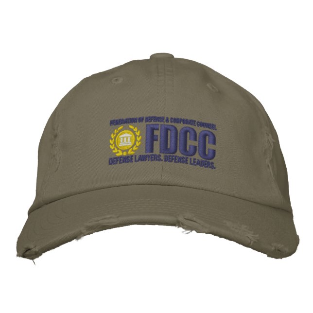 FDCC BESTICKTE BASEBALLKAPPE (Vorderseite)