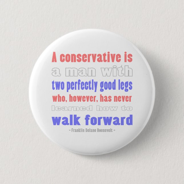 FDR definiert Konservative Button (Vorderseite)