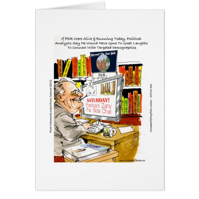 FDR Fireside Speech Funny Cartoon Geschenke & T-Sh (Vorne)