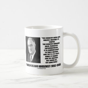 FDR-Land benötigt mutiges hartnäckiges Kaffeetasse