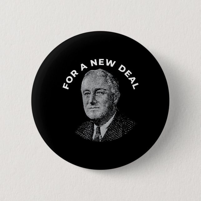 Fdr Präsident Franklin Roosevelt Neu  Button (Vorderseite)