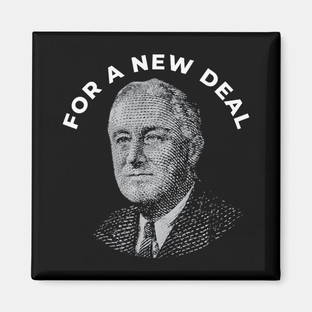 Fdr Präsident Franklin Roosevelt Neu  Magnet (Vorne)