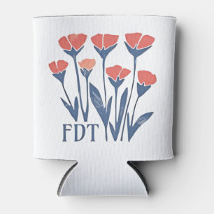 FDT Floral Wreath Subtle Feminine Boho Anti-Trump Dosenkühler
