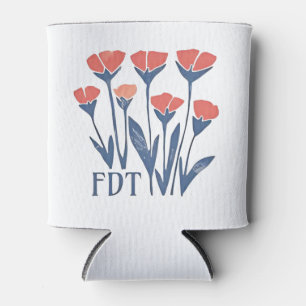 FDT Floral Wreath Subtle Feminine Boho Anti-Trump Dosenkühler