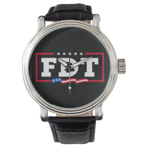 FDT Funny Anti Trump No-Trump Armbanduhr