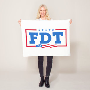 FDT Funny Anti Trump No-Trump Fleecedecke