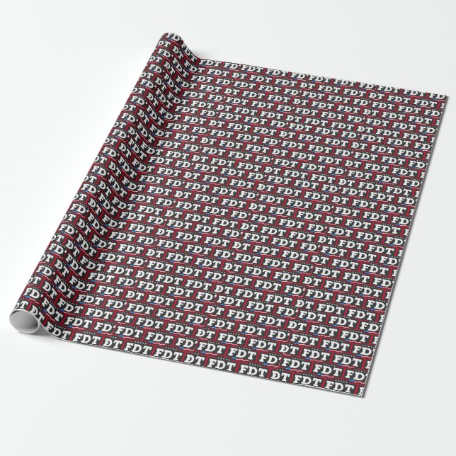 FDT Funny Anti Trump No-Trump Geschenkpapier (Ungerollt)