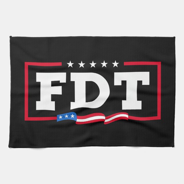 FDT Funny Anti Trump No-Trump Geschirrtuch (Horizontal)