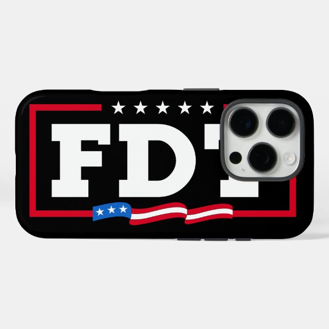 FDT Funny Anti Trump No-Trump iPhone 16 Pro Hülle (Rückseite (Horizontal))