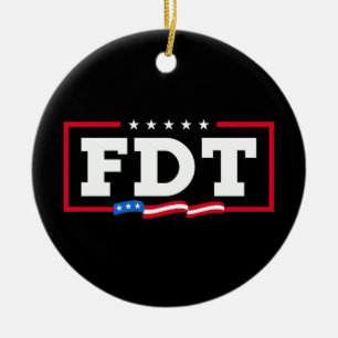 FDT Funny Anti Trump No-Trump Keramik Ornament