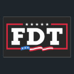 FDT Funny Anti Trump No-Trump Rechteckiger Aufkleber<br><div class="desc">Äußern Sie Ihre Haltung mit diesem kühnen FDT-Funny-Anti-Trump-T - Shirt, der perfekt für Aktivisten, Demonstranten und diejenigen ist, die Trump ablehnen. Dieses Anti-Trump-Protest-Shirt ist mit einer starken Grafik, die Trump nicht enttäuscht, ideal für Wahlen, Kundgebungen, politische Ereignisse und den alltäglichen Einsatz. Anti-Trump, eine Erklärung des politischen Protests, um Trump mit...</div>