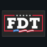FDT Funny Anti Trump No-Trump Rechteckiger Aufkleber<br><div class="desc">Äußern Sie Ihre Haltung mit diesem kühnen FDT-Funny-Anti-Trump-T - Shirt, der perfekt für Aktivisten, Demonstranten und diejenigen ist, die Trump ablehnen. Dieses Anti-Trump-Protest-Shirt ist mit einer starken Grafik, die Trump nicht enttäuscht, ideal für Wahlen, Kundgebungen, politische Ereignisse und den alltäglichen Einsatz. Anti-Trump, eine Erklärung des politischen Protests, um Trump mit...</div>