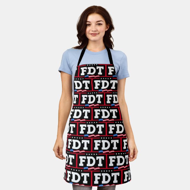 FDT Funny Anti Trump No-Trump Schürze (Getragen)