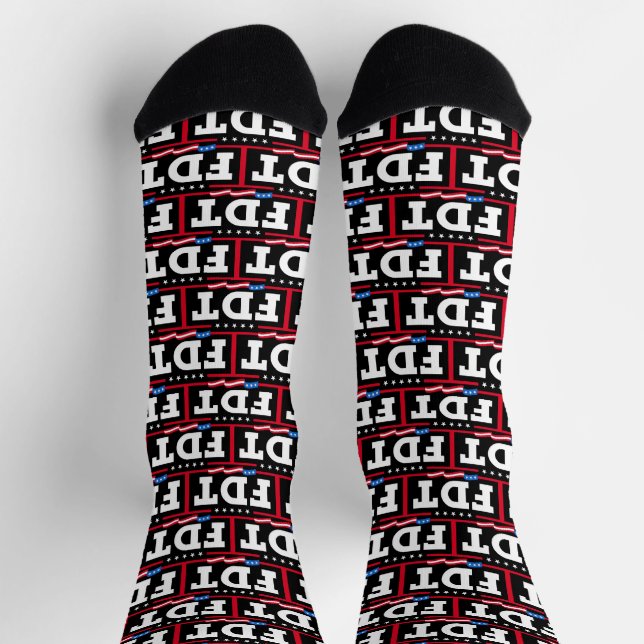 FDT Funny Anti Trump No-Trump Socken (Oben)