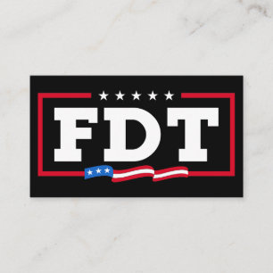 FDT Funny Anti Trump No-Trump Visitenkarte