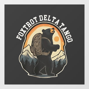 FDT Resist Bear Foxtrot Delta Tango Fensteraufkleber