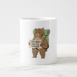 FDT Resist Bear Shirt Foxtrot Delta Tango T - Shir Jumbo-Tasse