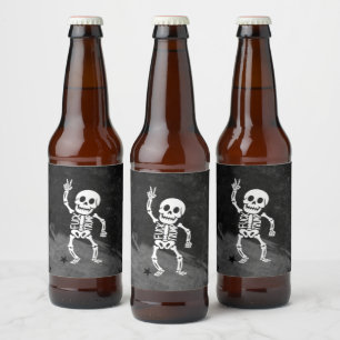 FDT Trump Funny Anti Trump Skelett Bierflaschenetikett
