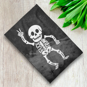 FDT Trump Funny Anti Trump Skelett Geschirrtuch