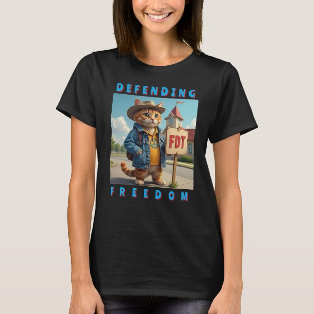 FDT verteidigt politische Freiheit T-Shirt (Vorderseite)