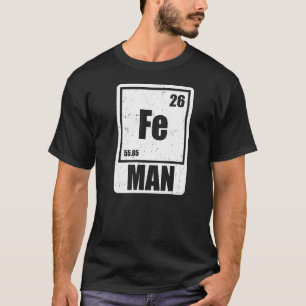 Fe Eisen Science Elements Chemiker Scientist Premi T-Shirt