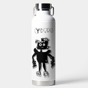 Fe-et CY=borgs Robot Thermal Tumbler Trinkflasche