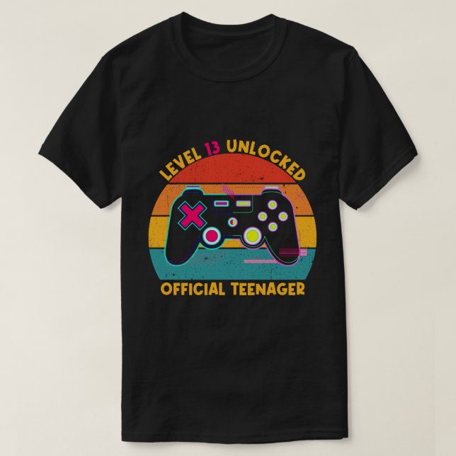 FE Offizieller Teenager Stufe 13 Entsperrt T-Shirt (Design vorne)