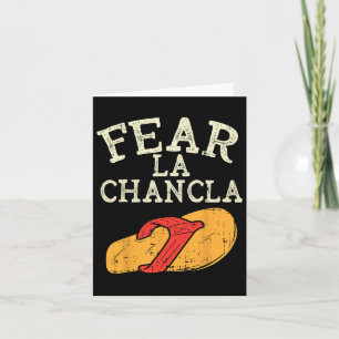 Fear La Chancla Funny Cinco De Mayo Spanish Mexica Karte