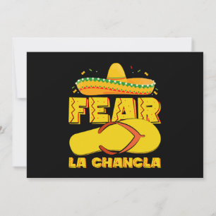 Fear La Chancla Funny Mexican Cinco De Mayo Einladung