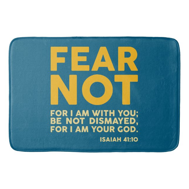 Fear not, for I am with you Badematte (Vorderseite)
