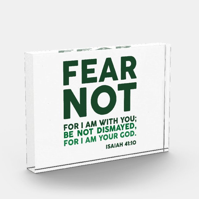 Fear not, for I am with you Fotoblock (Links)