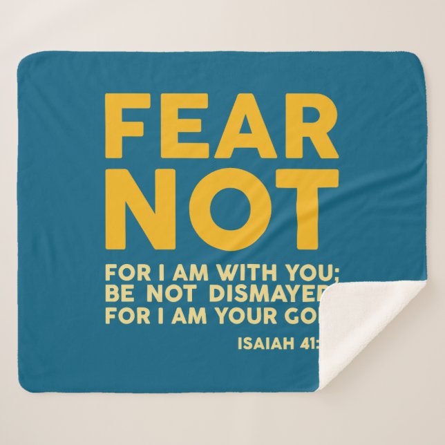 Fear not, for I am with you Sherpadecke (Vorderseite (Horizontal))