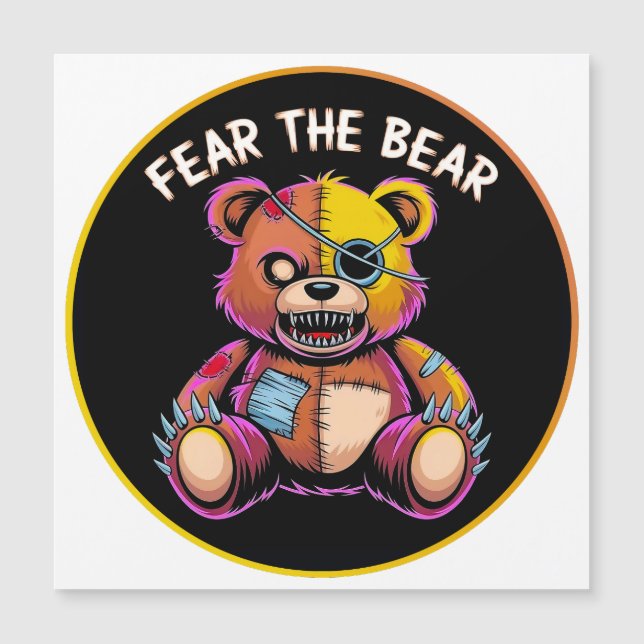 Fear the Bear Magnetkarte (Vorderseite)