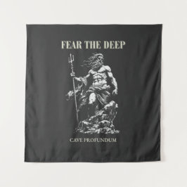 Fear the Deep – Poseidon Mythic  Wandteppich