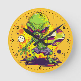 Fear the dink! Pickleball Runde Wanduhr