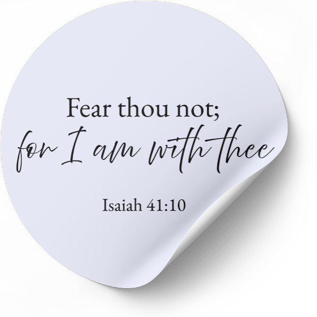 Fear Thou Not Isaiah 41:10 Christian Sticker  (Von Creator hochgeladen)