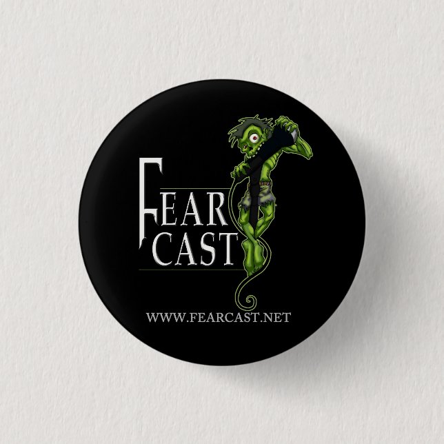 FearCast Logo-Knopf Button (Vorderseite)
