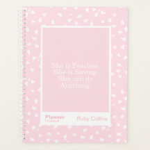Fearless Blush Minimal Floral Quote