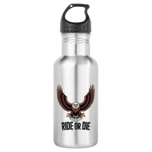 Fearless Eagle Rider - Bold Biker Spirit Edelstahlflasche