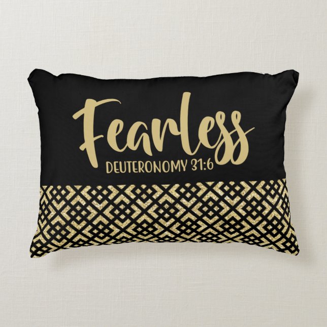 Fearless geometric Pattern Accent Pillow Dekokissen (Vorderseite)