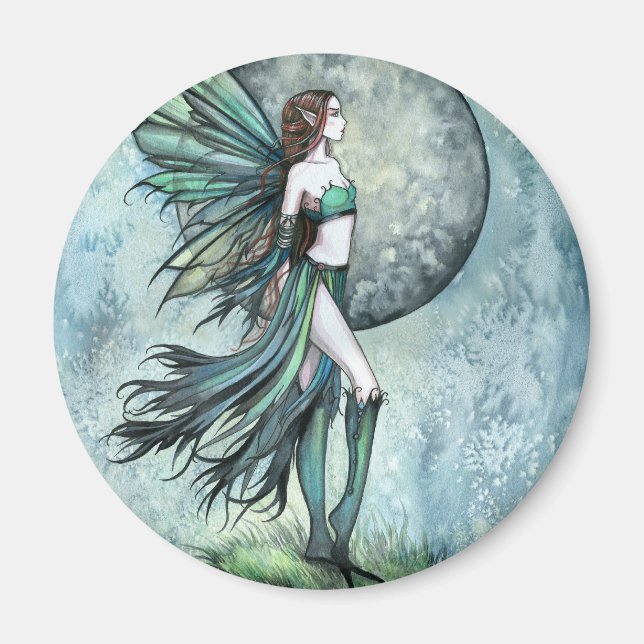 Fearless Gothasy Fantasy Molly Harrison Fairy Art Magnet (Vorne)