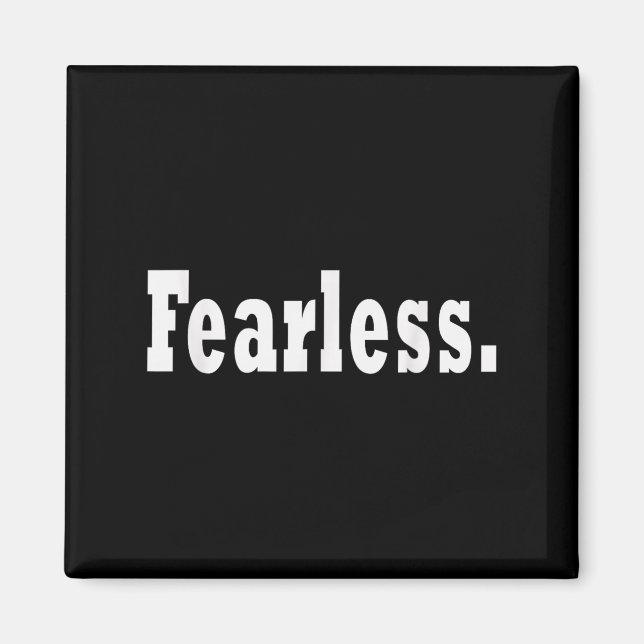 Fearless Motivation Unternehmer Workout Gym Fitne Magnet (Vorne)