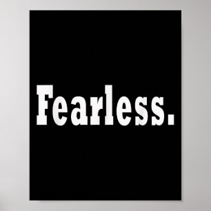 Fearless Motivation Unternehmer Workout Gym Fitne Poster