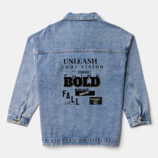 Fearless Threads – Mutig, kantig, motivierend Jeansjacke