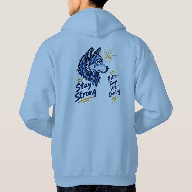 Fearless Wolf Hoodie (Rückseite)